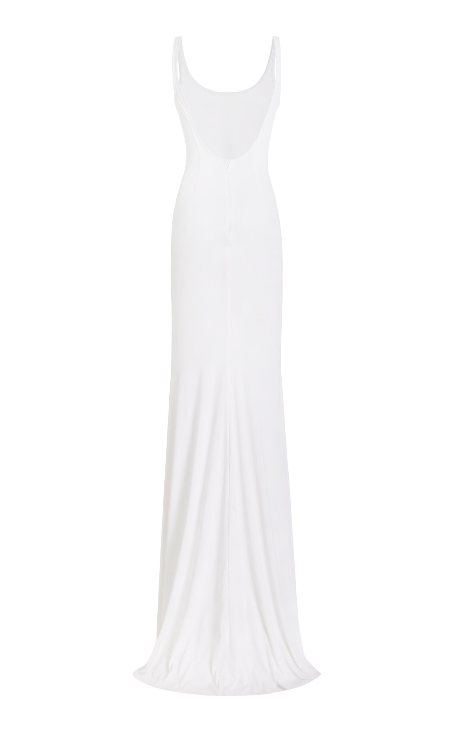 Backless Jersey Gown white - 3