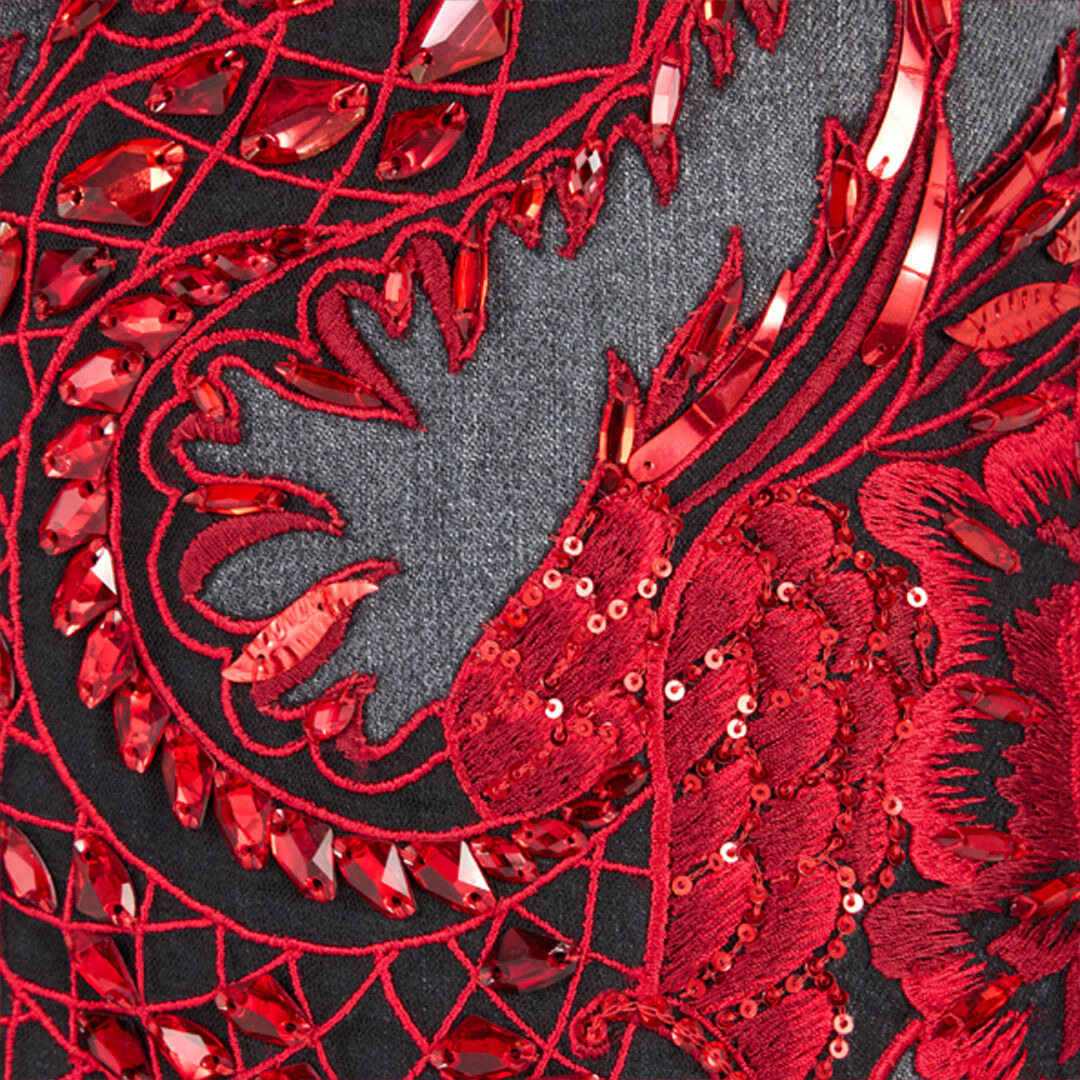 Jeans With Embroidery And Sequins - 5