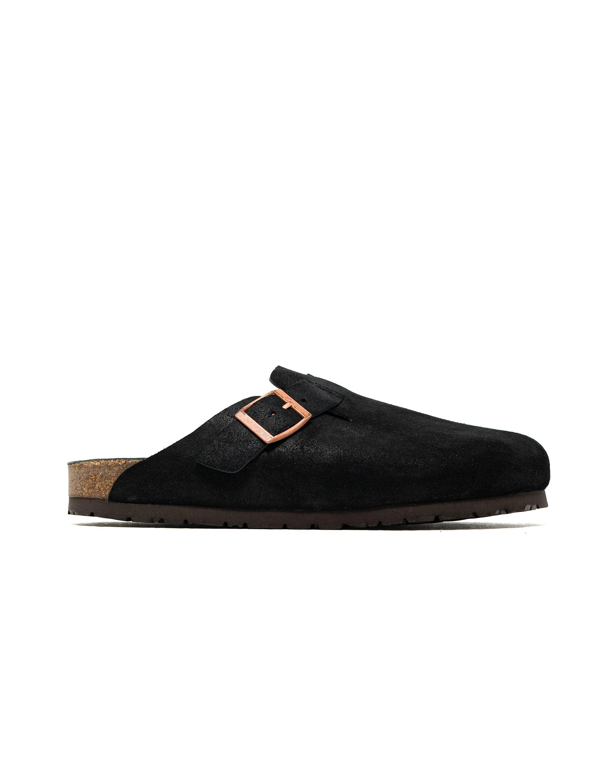 MA23012 Leather Foot-Support Clogs Black - 1