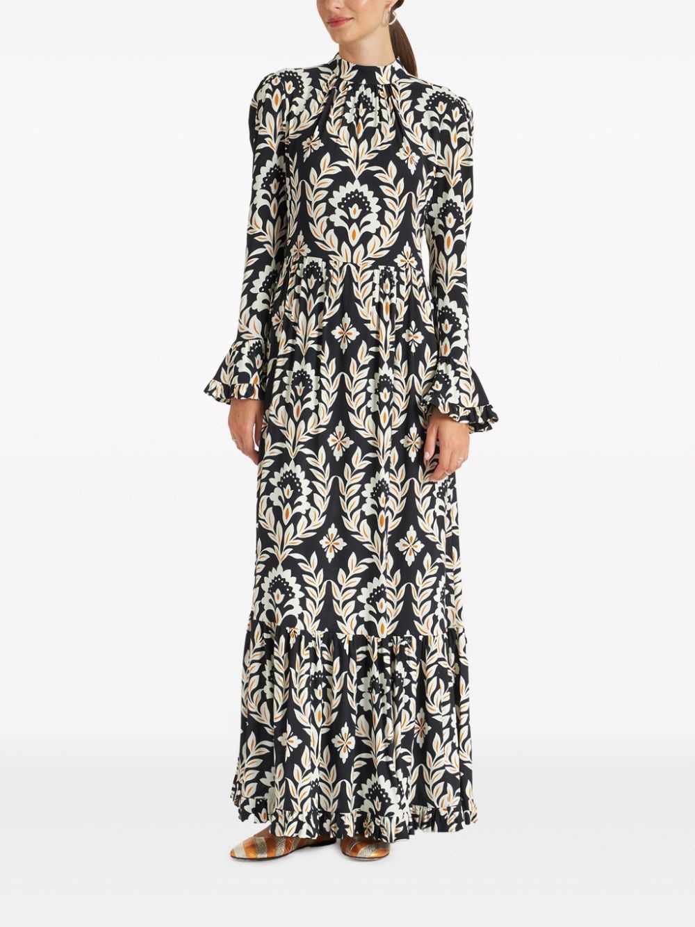 Visconti Ghirlanda-print maxi dress - 2