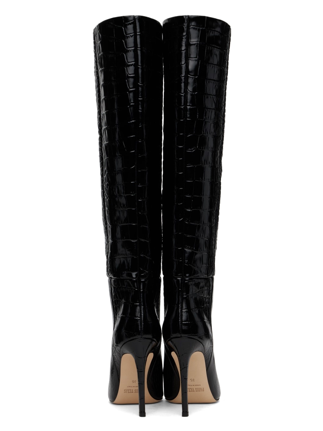 Black Stiletto Tall Boots - 2
