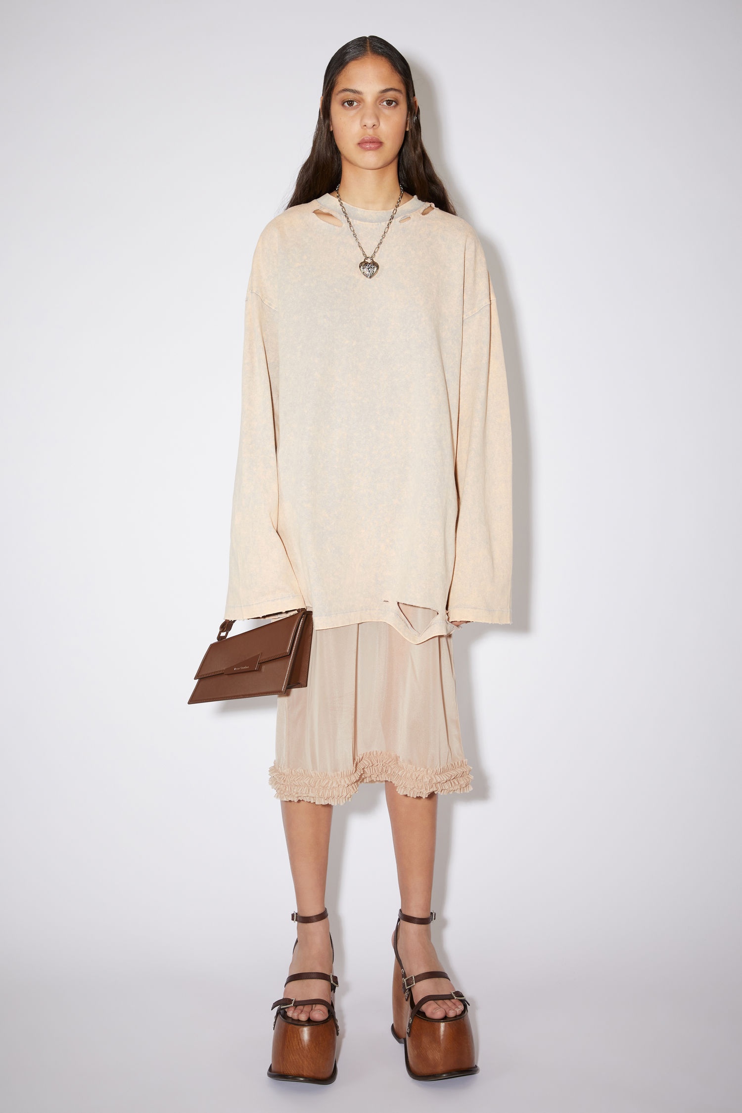 Layered dress - Sand beige - 2