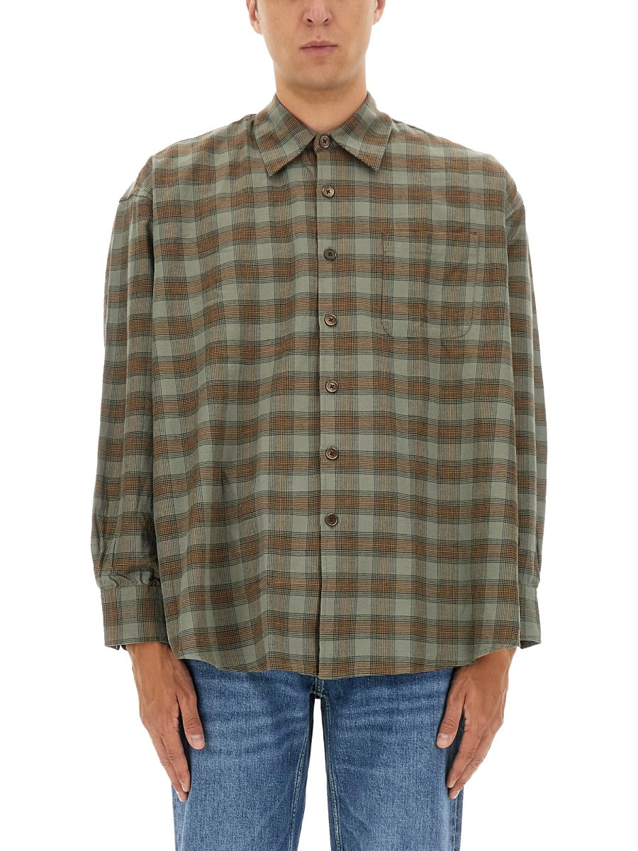 CHECKED COTTON SHIRT - 1