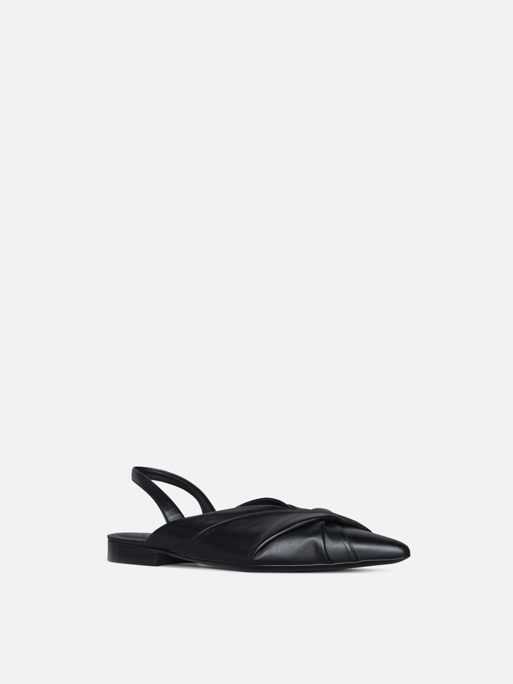 Camille Slingback Flat in Black - 3