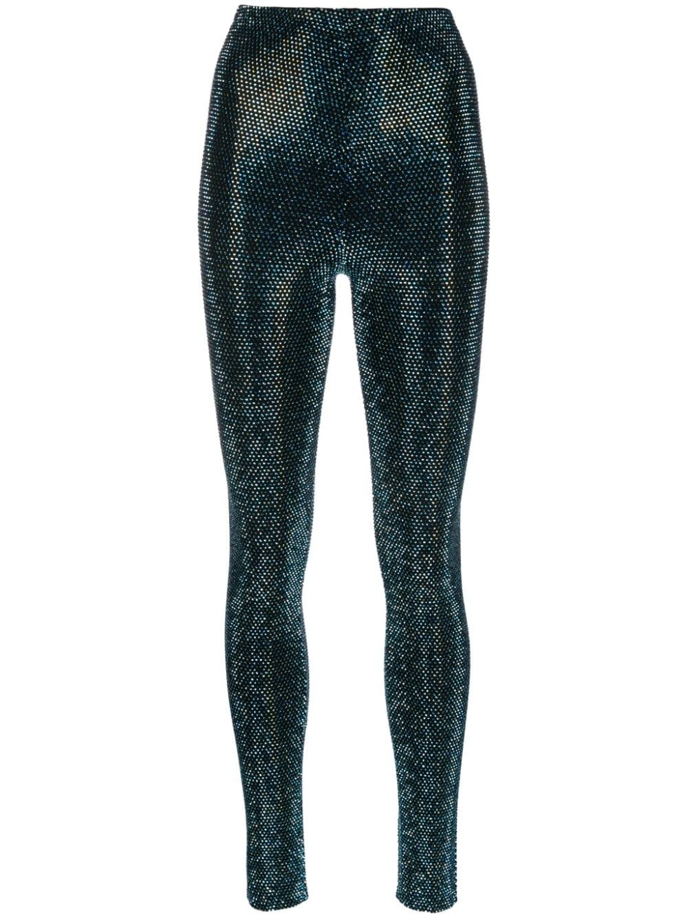 Crystallized high-waisted leggings - 1