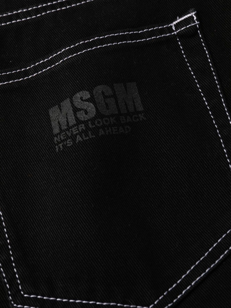 contrast stitching jeans 6