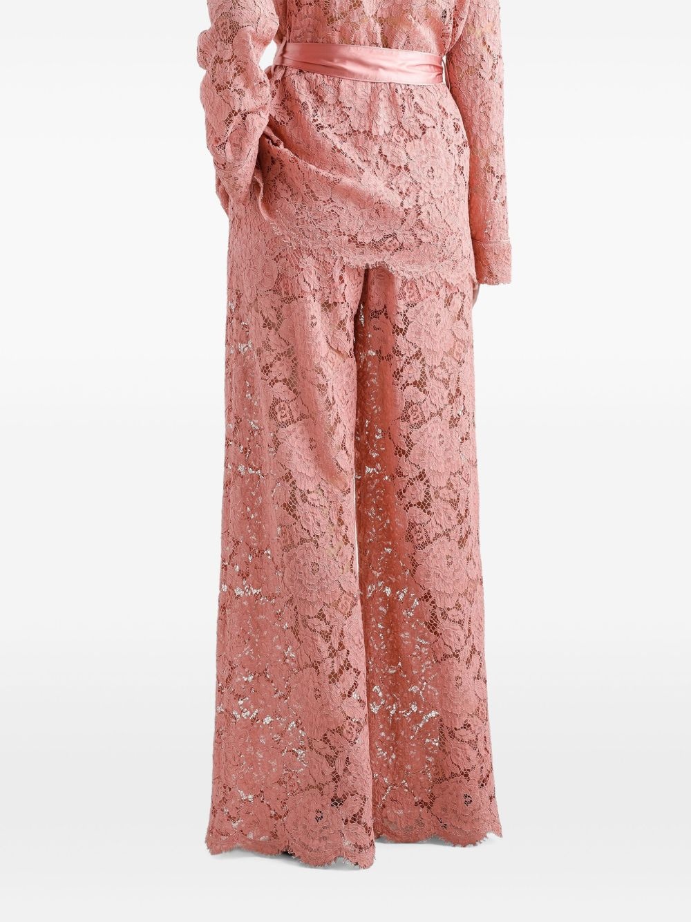 floral lace trousers - 4