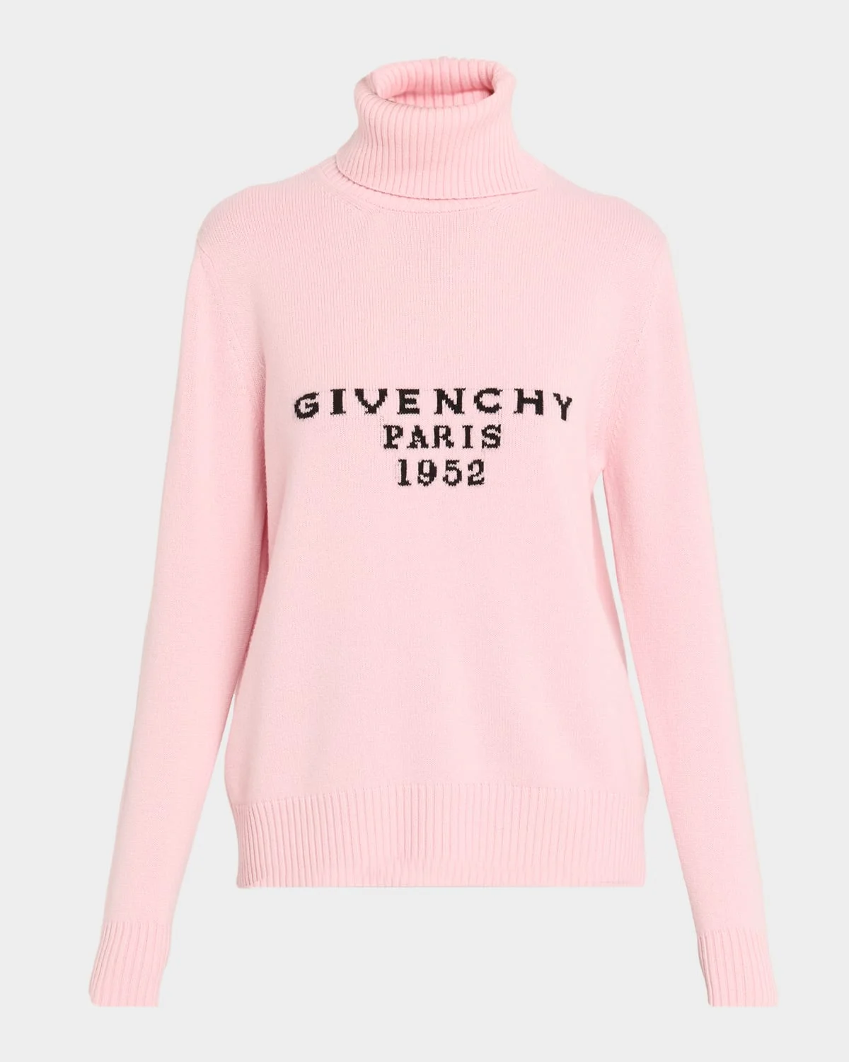 Turtleneck Logo Wool-Cashmere Sweater - 1