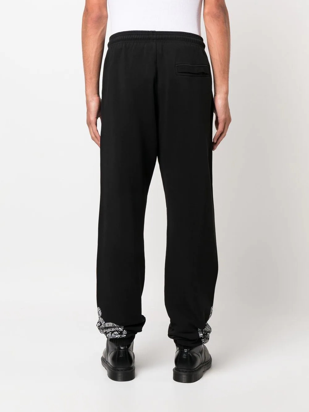 logo-print tapered sweatpants - 4