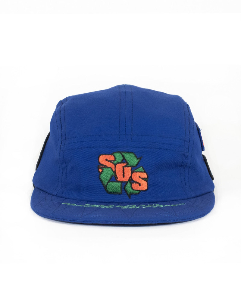 Brain Dead x Peter Sutherland Organic Solutions Long Brim Sport Hat - Royal Blue 1