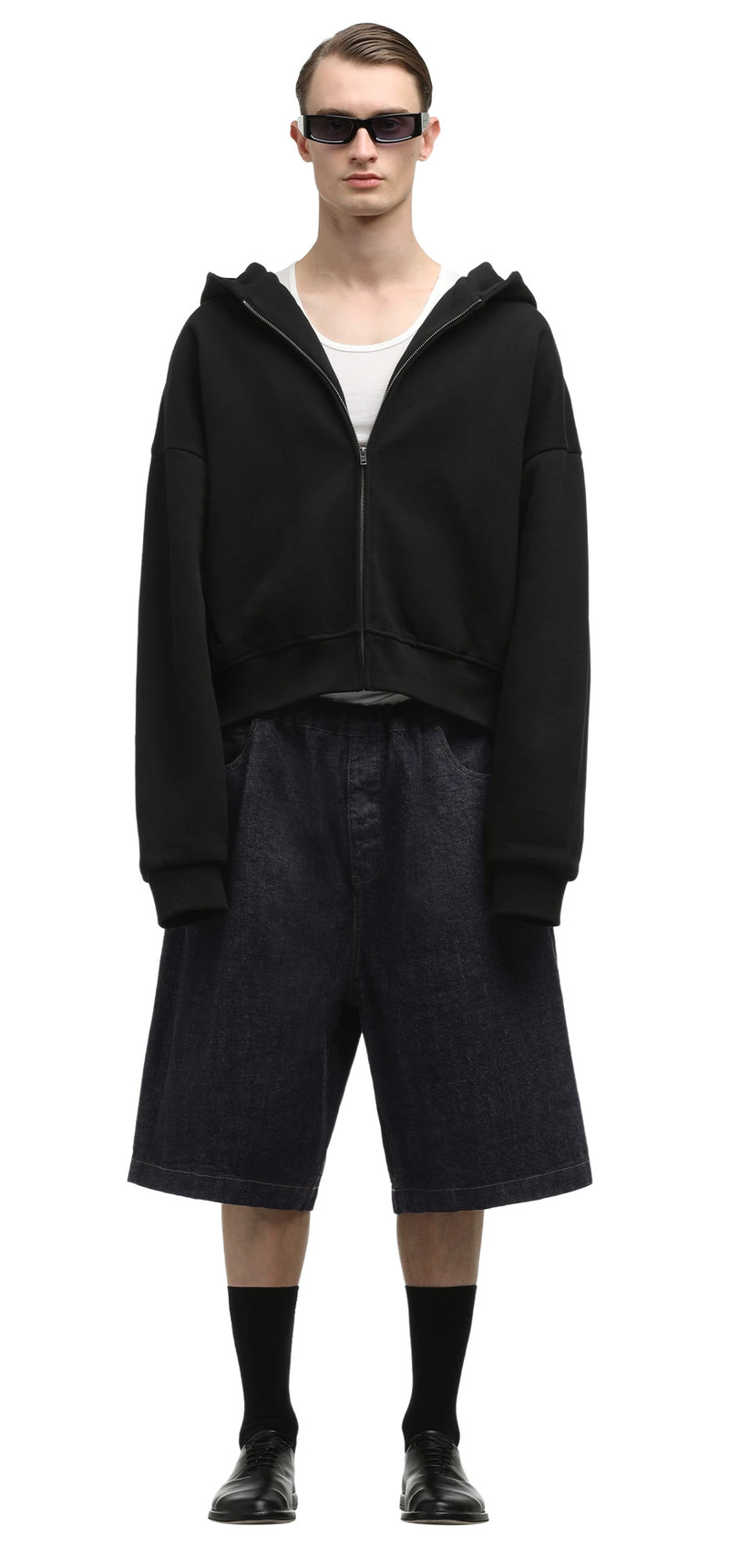 entire studios SPAR SHORTS RAW INDIGO outlook