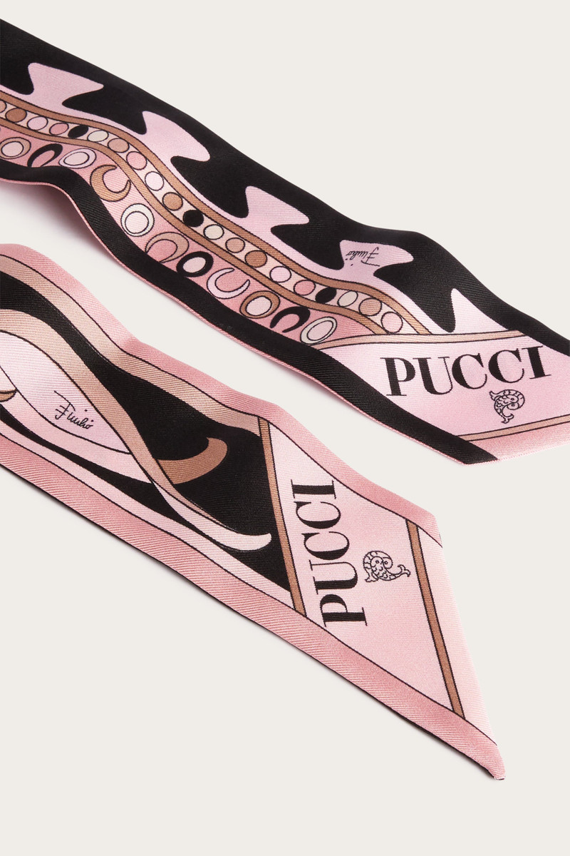 MIXED PRINT SILK TWILL SCARF 4