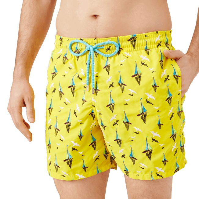 Men Swim Trunks Embroidered Bateaux sur l'eau - Limited Edition - 5