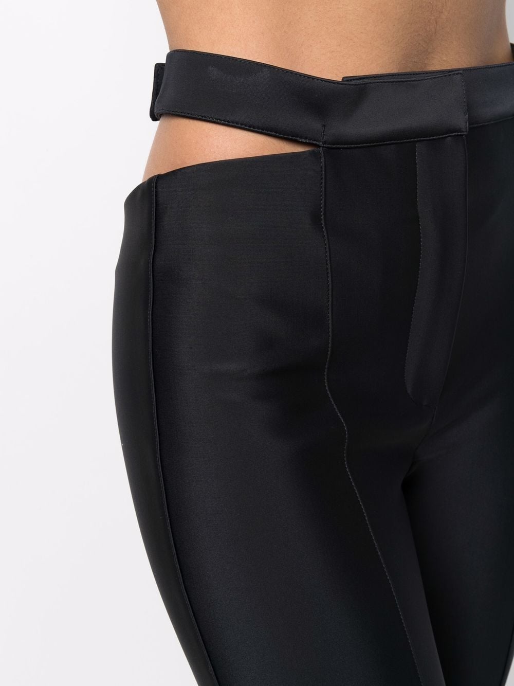 cut-out detail trousers - 5