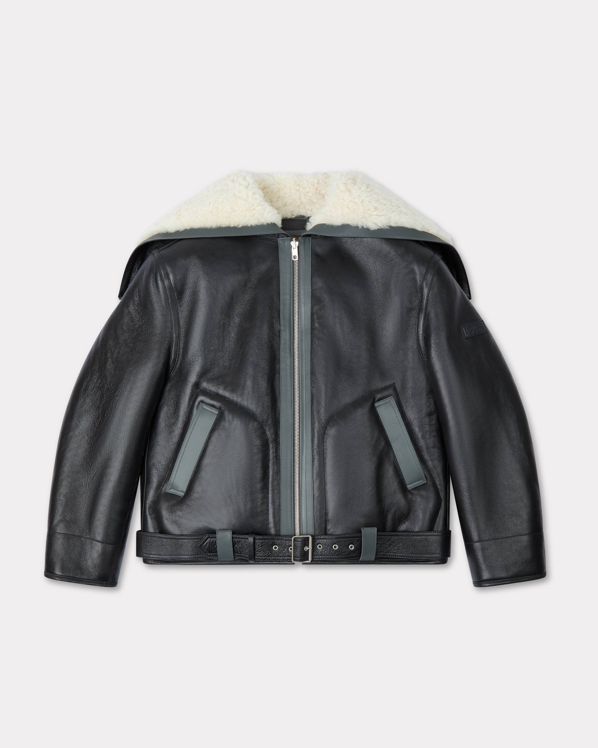 Reversible shearling blouson in lambskin leather - 1