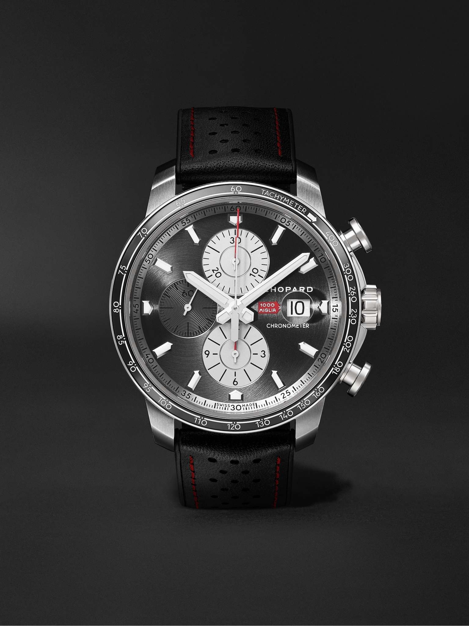 Mille Miglia 2021 Race Edition Limited Edition Automatic Chronograph 44mm Stainless Steel and Leathe - 1