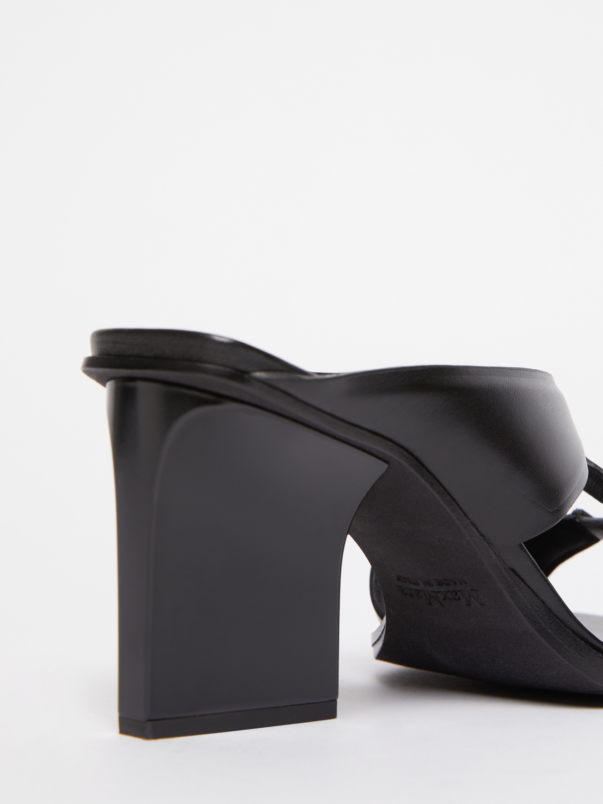 DOUBLEWEDGE Leather mule sandals - 5