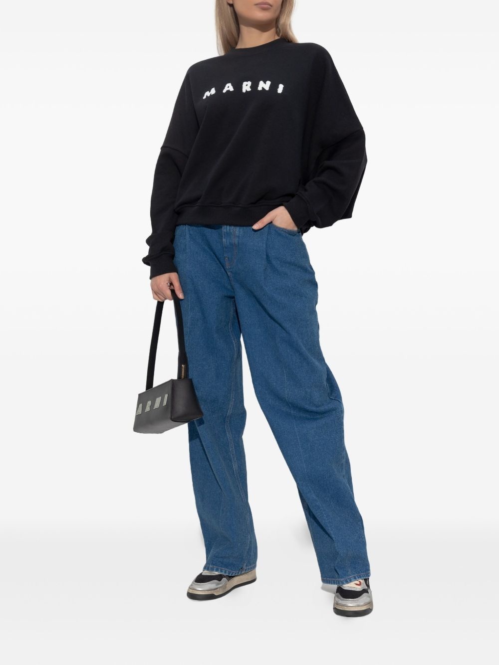 logo-embroidered sweatshirt - 2