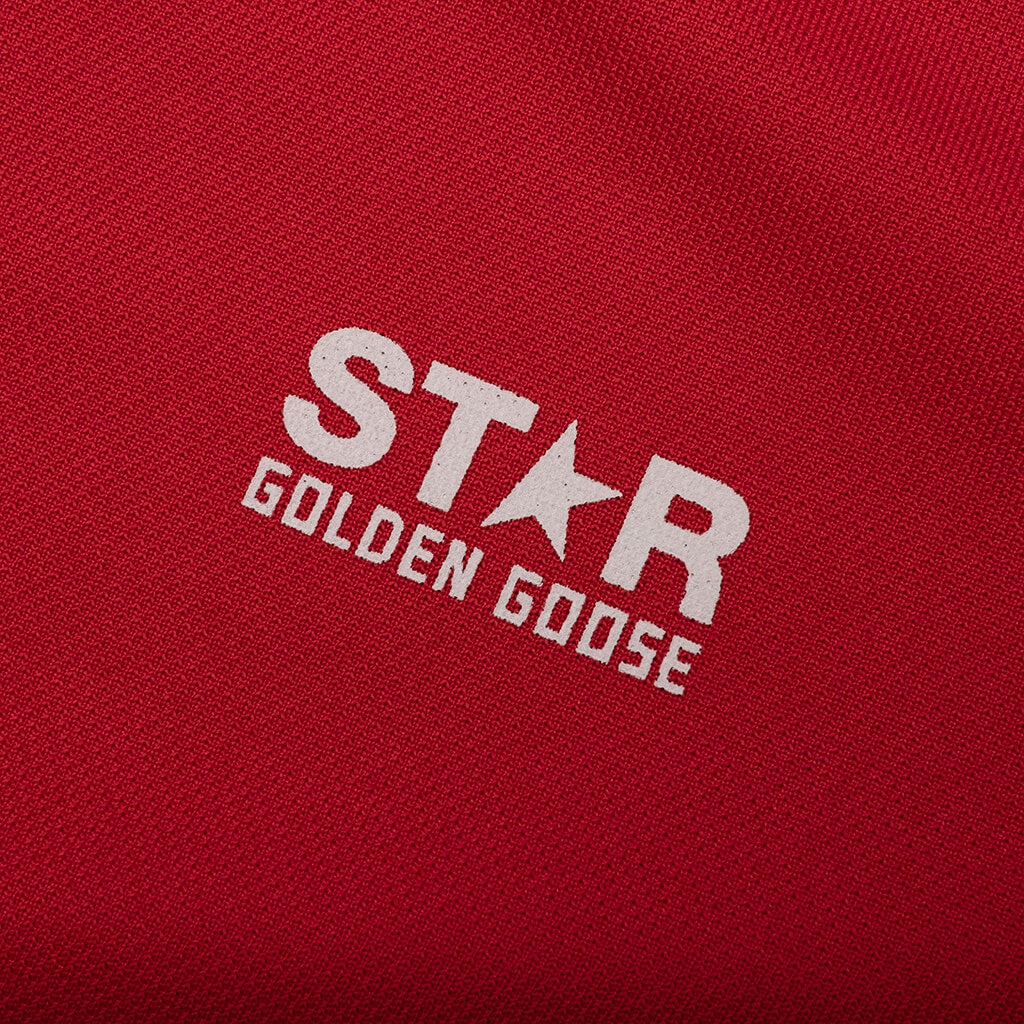 WOMEN'S STAR ZIPPED TRACK JACKET - TANGO RED - 4