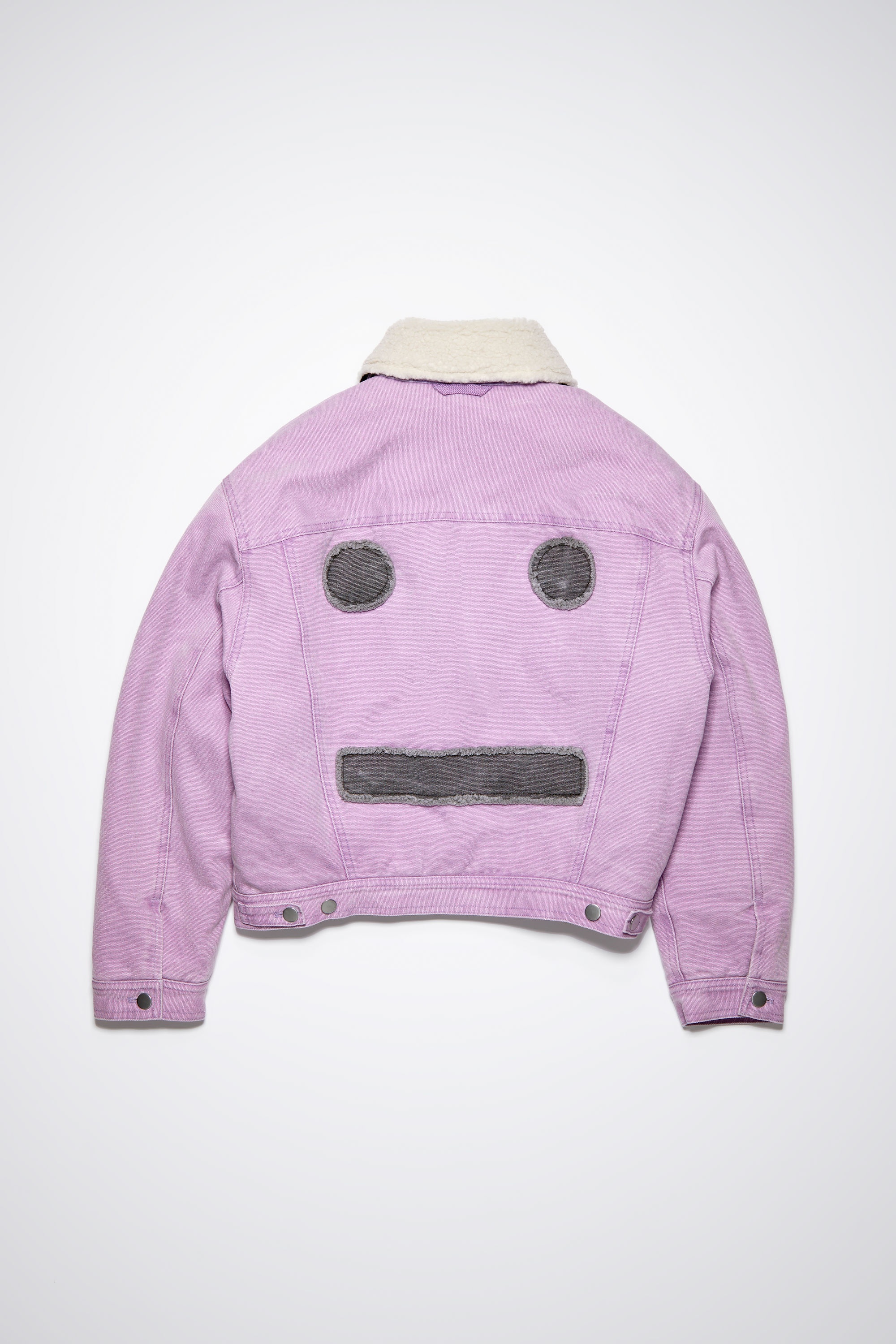 Face logo canvas jacket - Smoky Purple - 8