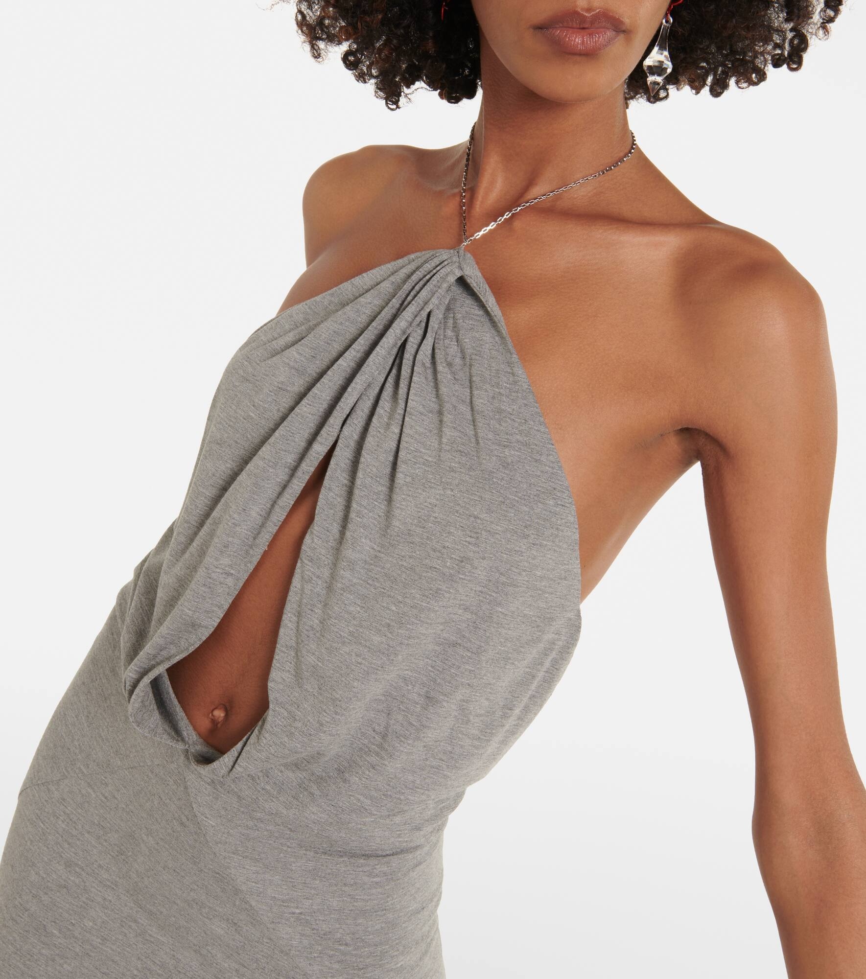 Halterneck maxi dress - 4