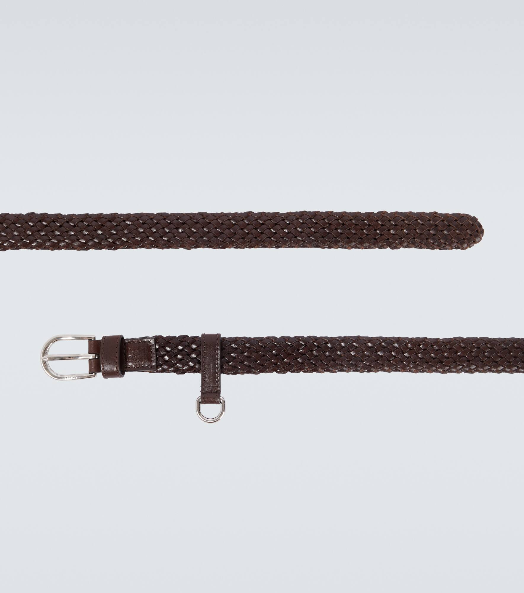 Braided leather belt - 4