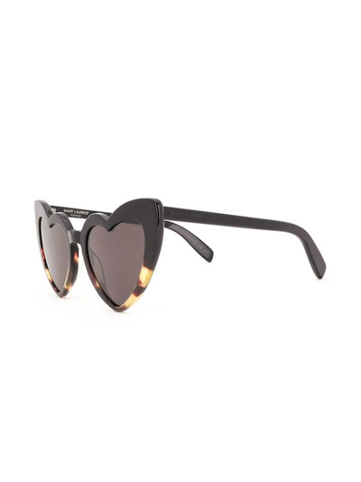 SAINT LAURENT Lou Lou heart-shaped sunglasses outlook