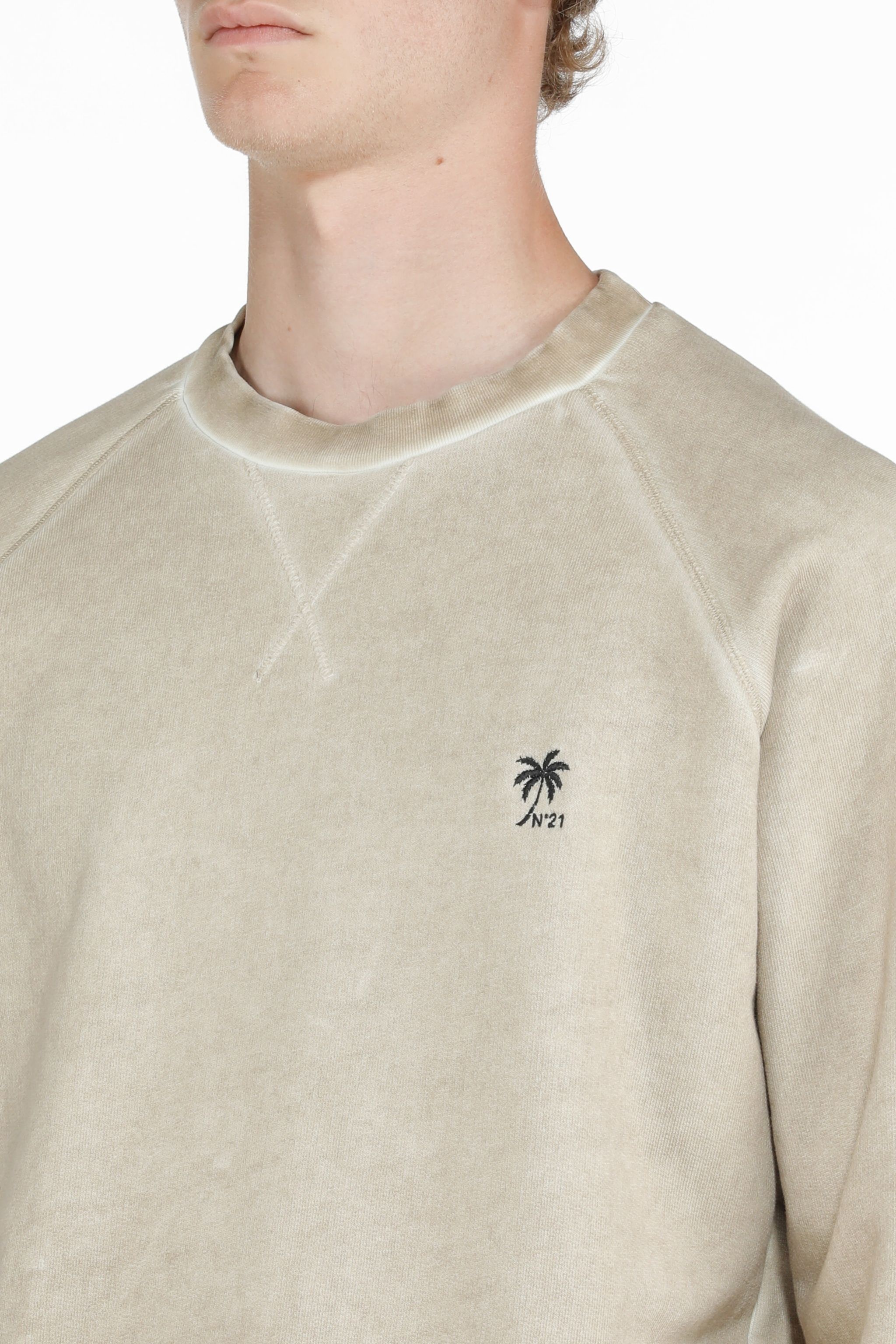 LOGO-EMBROIDERED COTTON SWEATSHIRT - 5