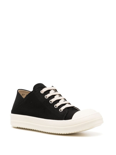 Rick Owens contrasting-toe cotton sneakers outlook