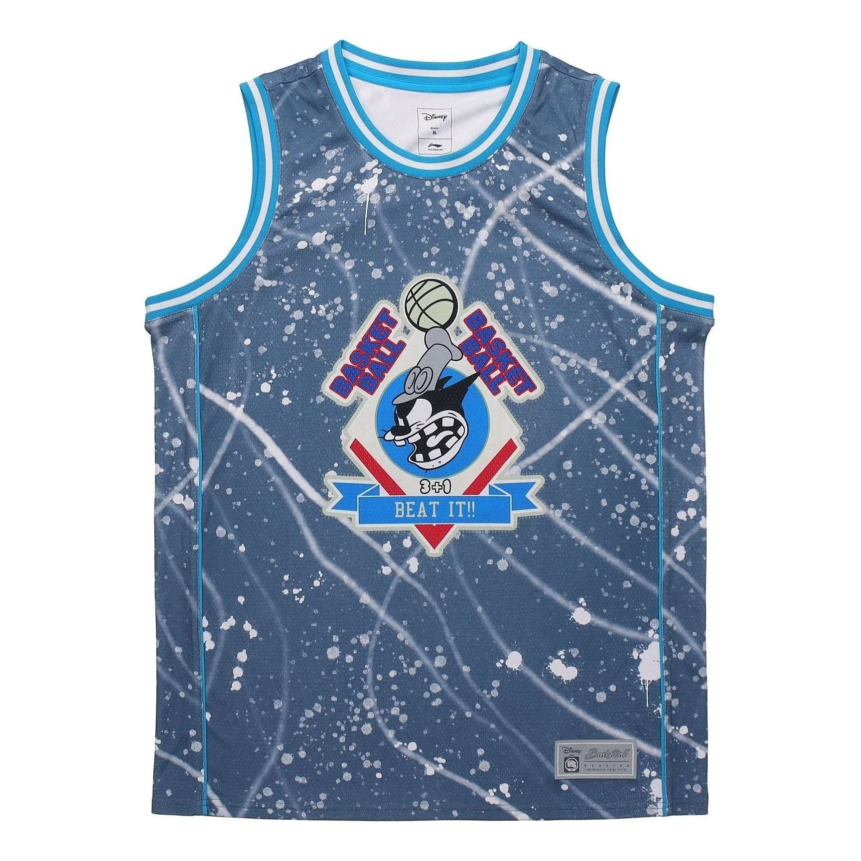 Li-Ning x Disney BadFive Basketball Jersey 'Blue' AAYQ105-1 - 1