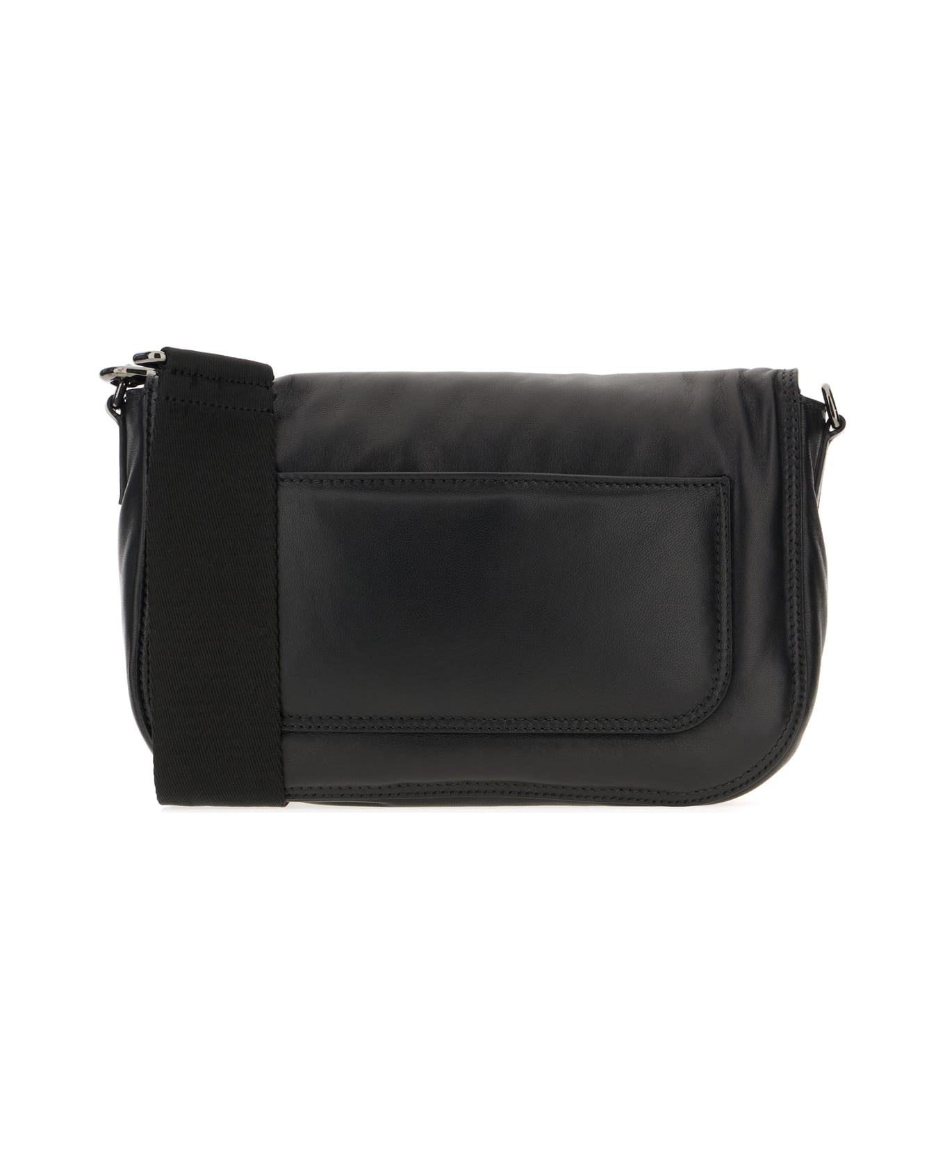 Black Nappa Leather Crossbody Bag - 3