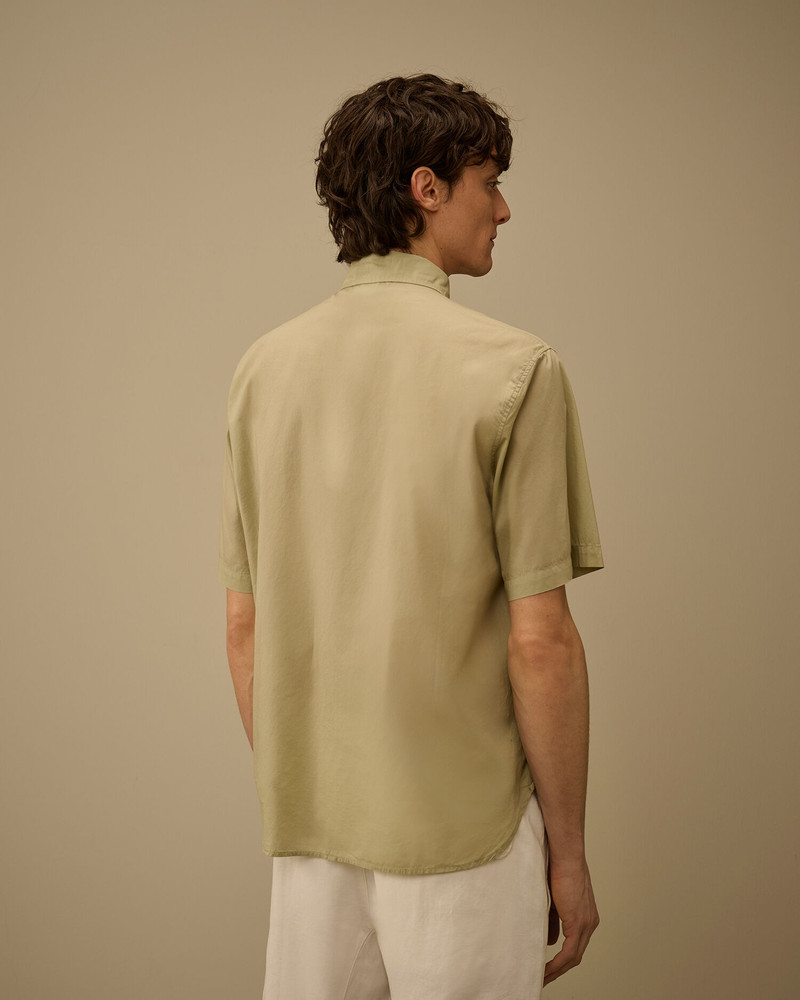 Light Mussola Short Sleeve Button Shirt 4