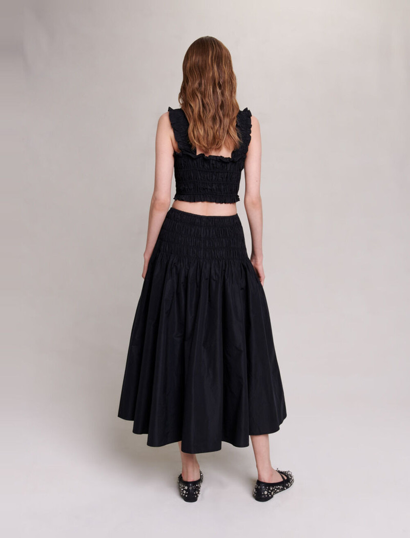 Smocked maxi skirt 4