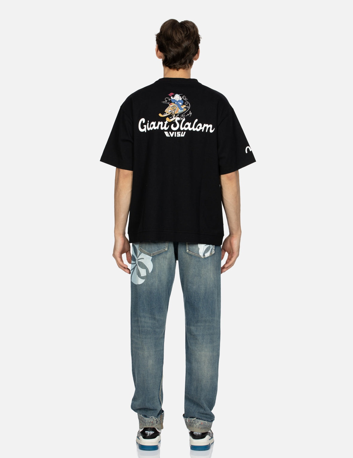 Kamon Print Carrot Fit Denim Jeans #2017 - 5