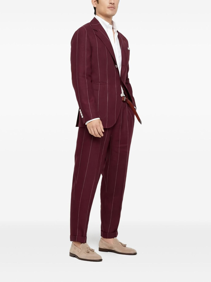 pinstripe linen suit 1