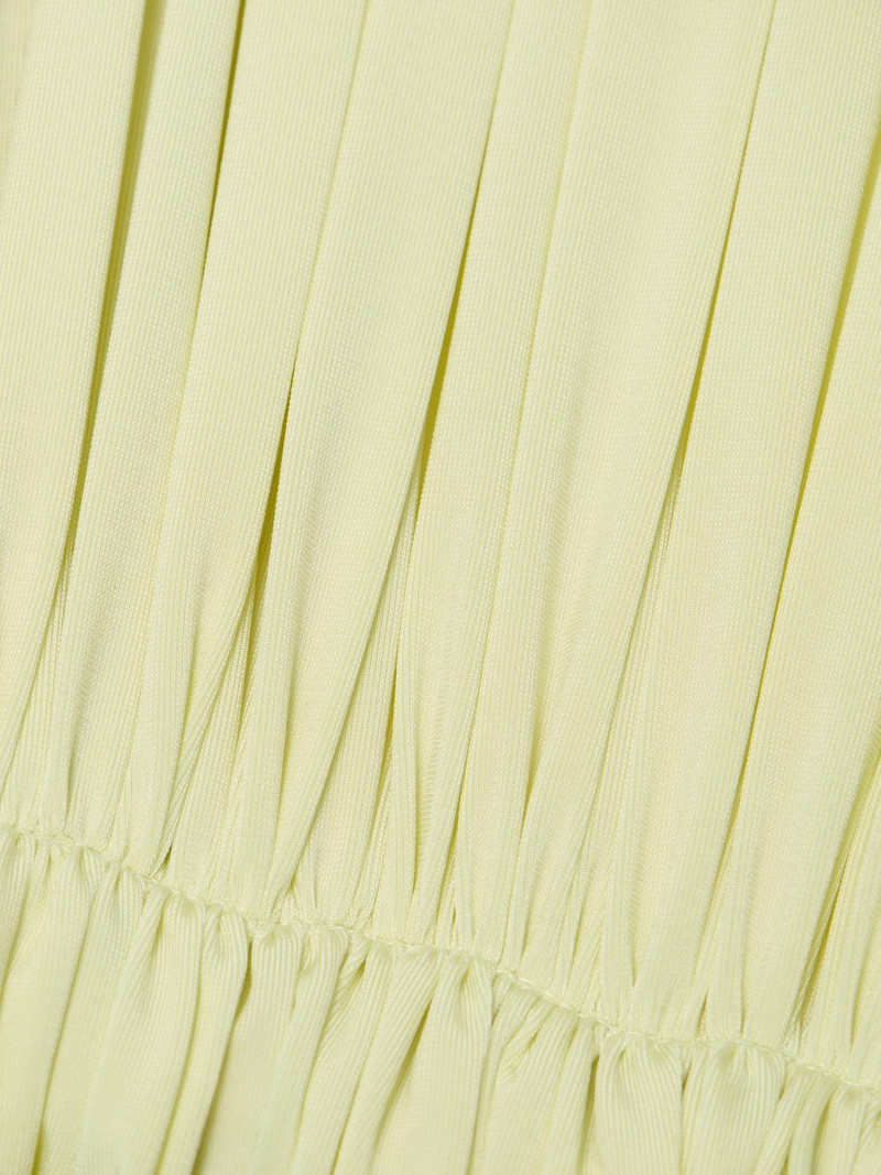 Women's Crepe Jersey Strapless Gown - Sherbet Yellow 7