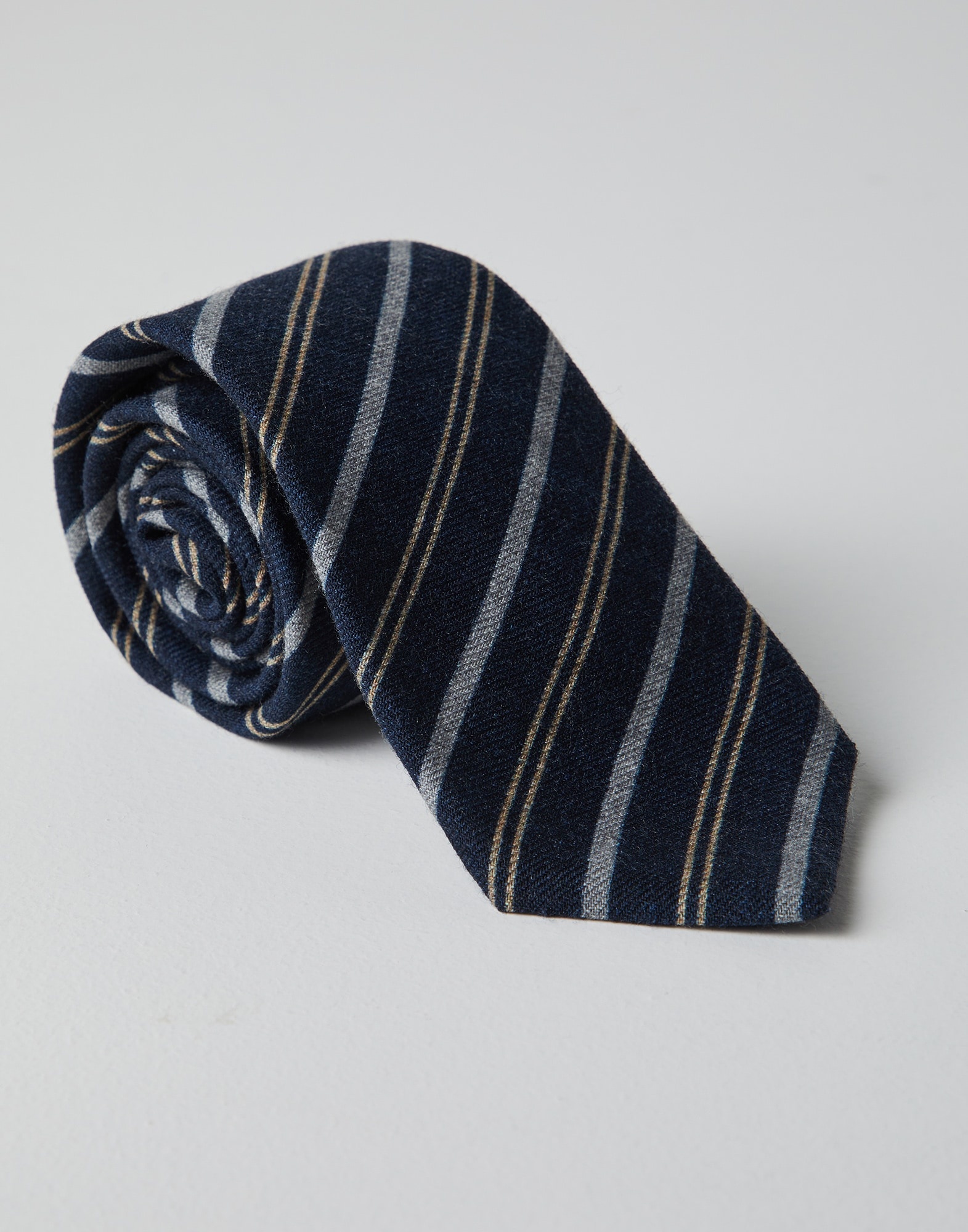 Wool regimental stripe tie - 2