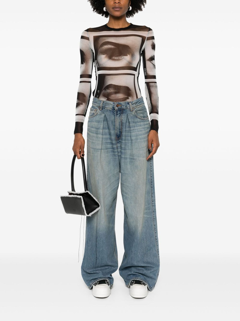 HAIKURE Candy high-rise wide-leg jeans outlook