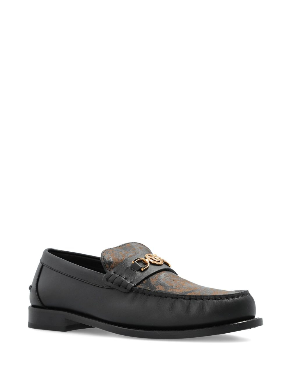 Medusa-head leather loafers - 2