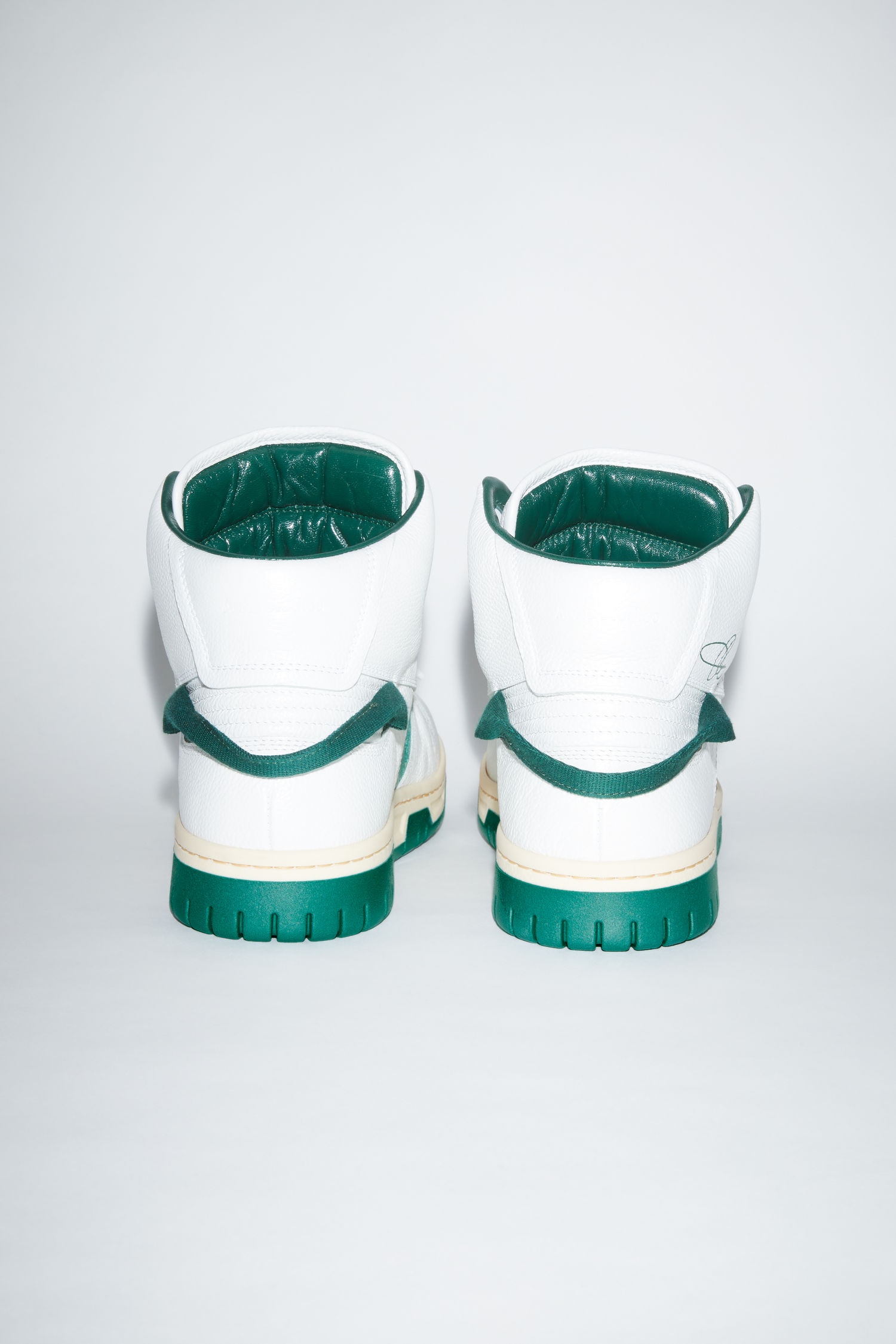High top sneakers - White/green - 3