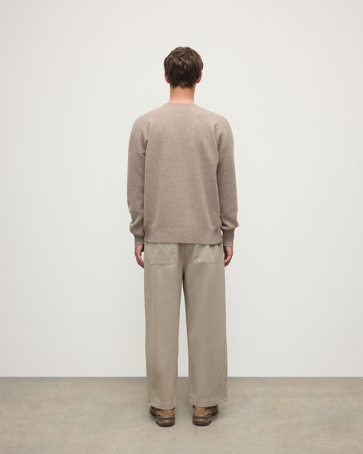 Relaxed Milano Stitch Brown Jumper - 4