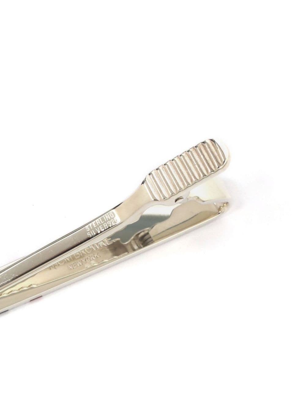 RWB-stripe sterling-silver tie bar - 5