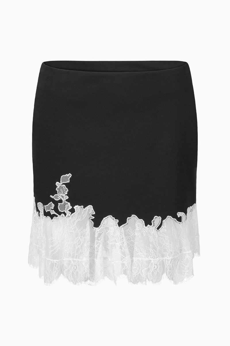STAUD NADIA MINI SKIRT BLACK 1