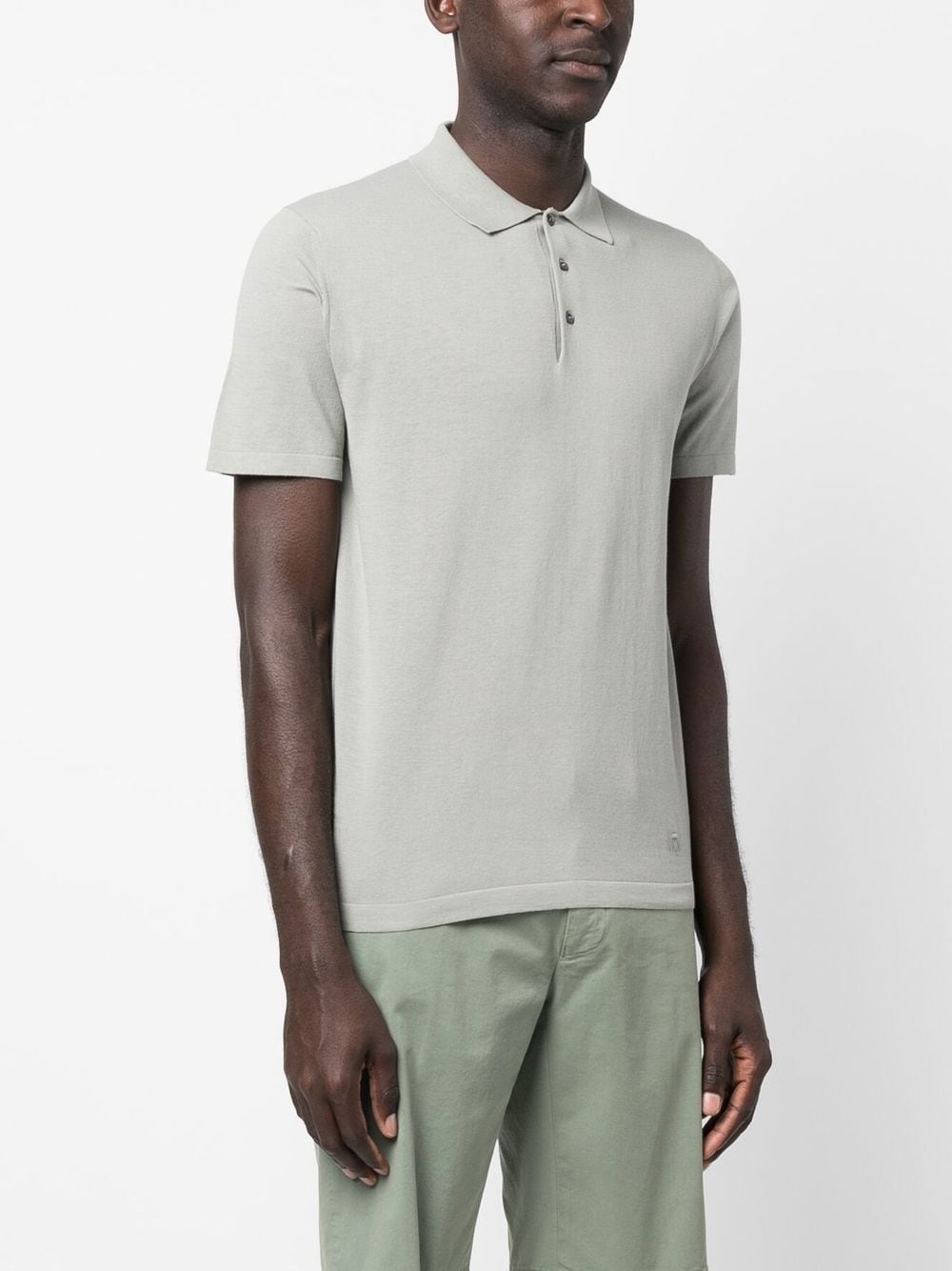 short-sleeve cotton polo shirt - 3