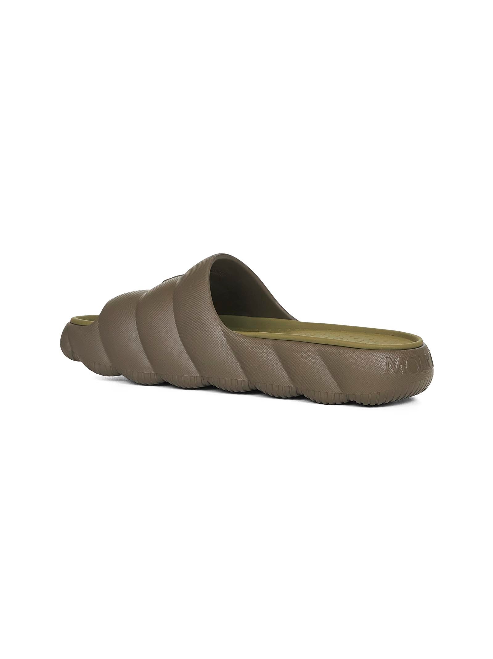 Green EVA quilted Lilo sliders - 3