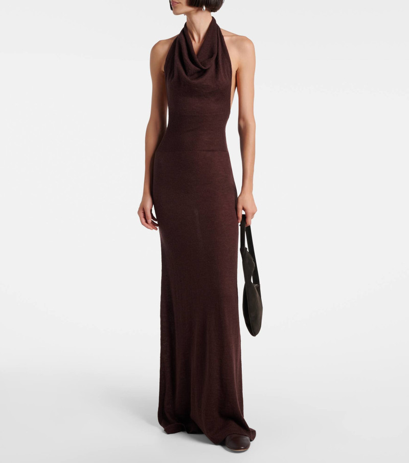 AYA MUSE Reed halterneck maxi dress outlook