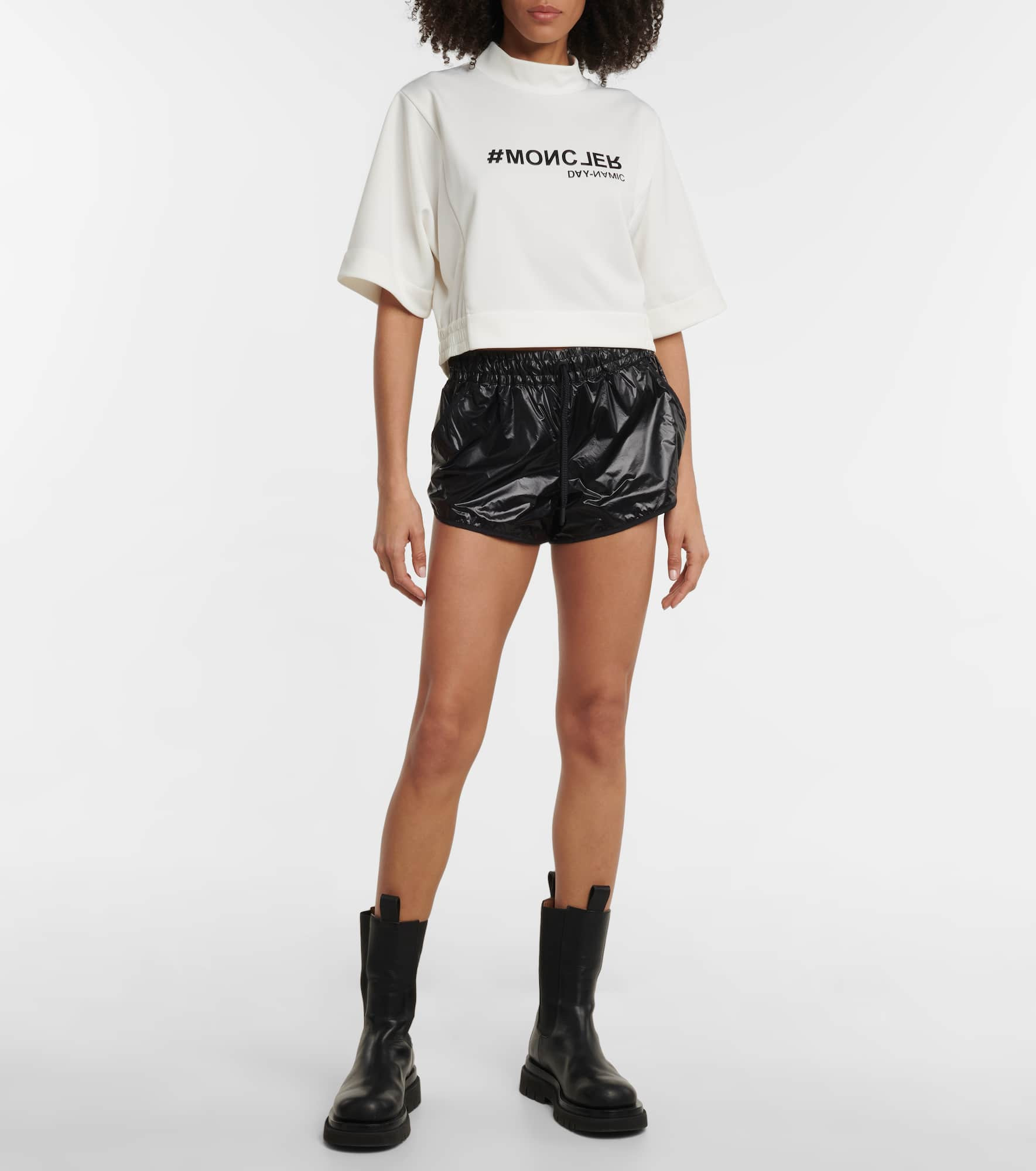 Printed cropped T-shirt - 2