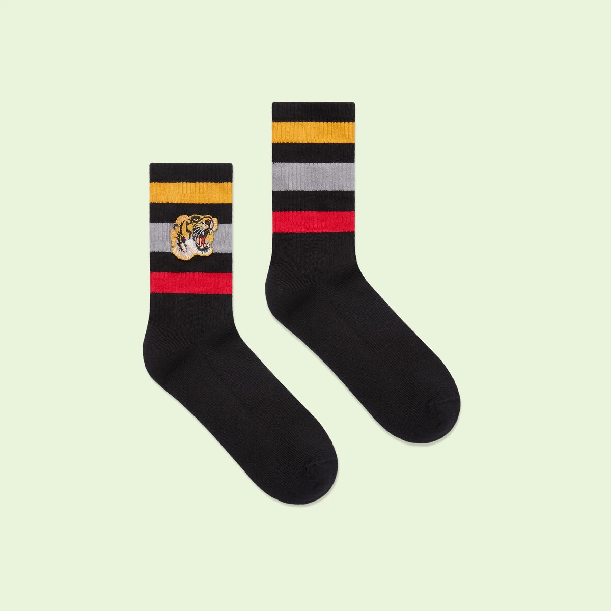 Stretch cotton socks with tiger - 2