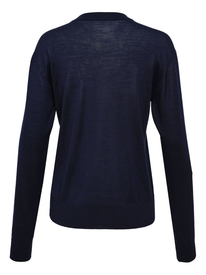 Jil Sander crew-neck button-up cardigan outlook