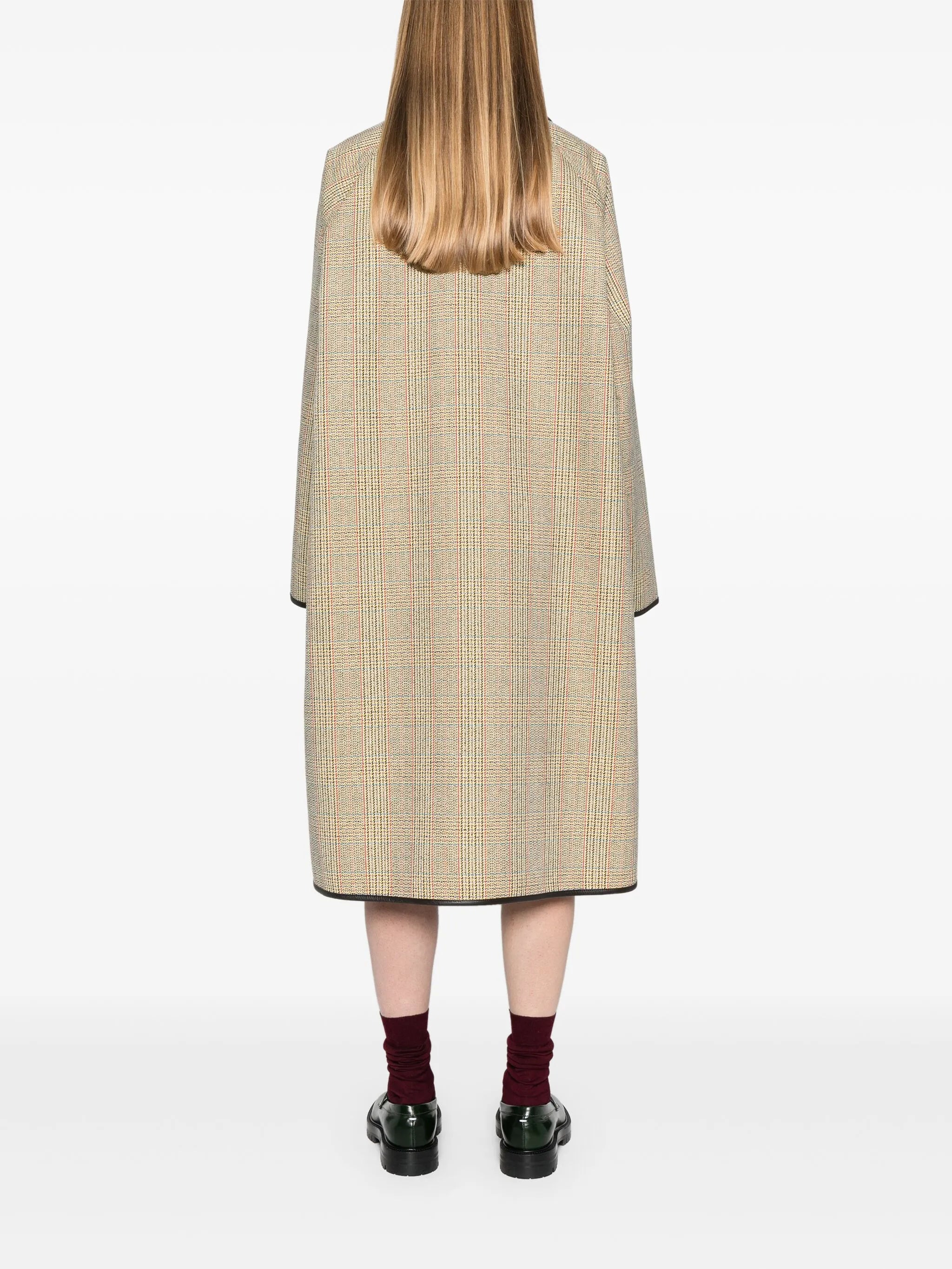 Prince of Wales check patterned coat - 4